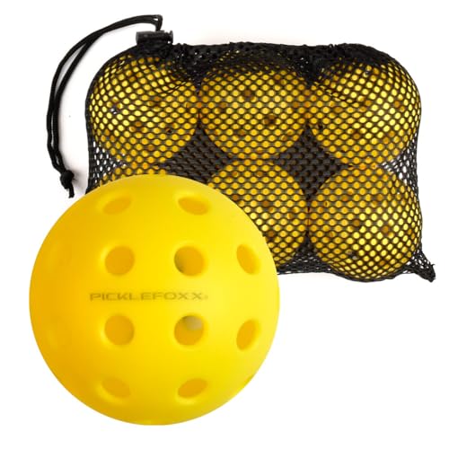 PICKLEFOXX Juego de 6 pelotas de pickleballs para exteriores