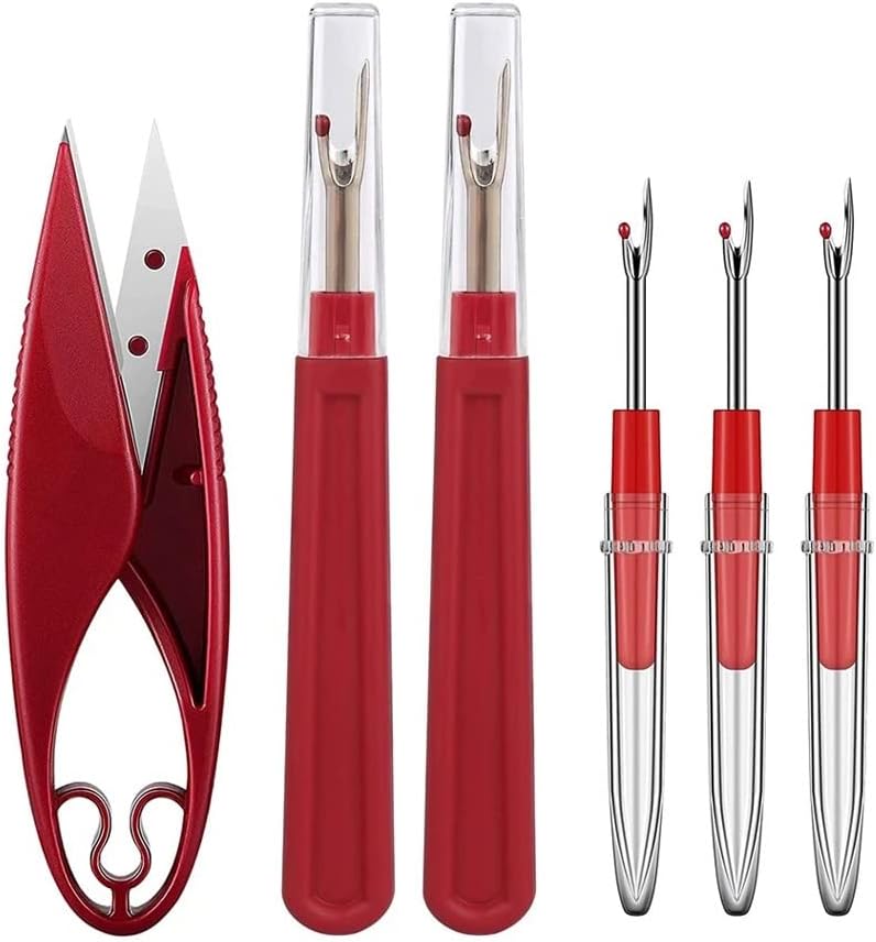 Thread Remover Kit Big and Small Seam Sewing Trimming Scissor Nipper Tool for Sewing Threads DIY Sewing Tools (Color : A Size : As Shown)