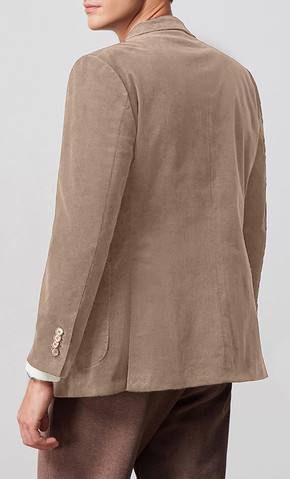 Men's Blazer Corduroy Sport Coat Slim Fit Casual Work Wear Work Vintage Winter Suit Jacket Tuxedo for Prom - Image 5