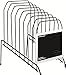 1InTheOffice Metal Incline Desktop File Sorter, 8 Compartments, Black (Black)
