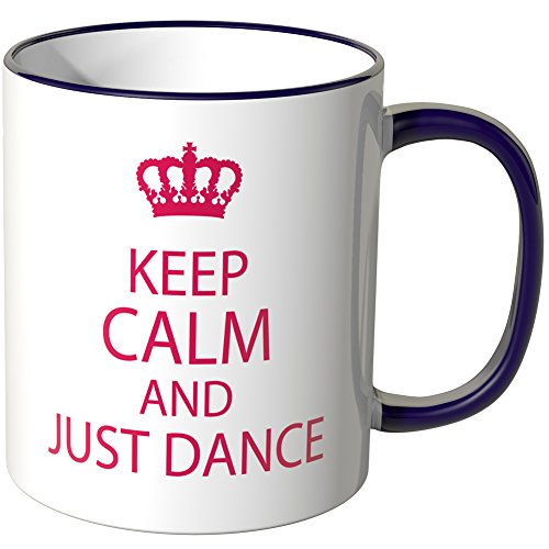 WANDKINGS® Tasse, Schriftzug: Keep Calm and just Dance - LILA WANDKINGS® Tasse, Schriftzug: Keep Calm and just Dance - LILA