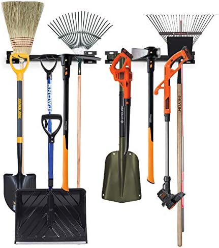 Kinghouse Garage Wall Organizer, 64 Inch 8PC Garage Tool Hooks, (48 inch)