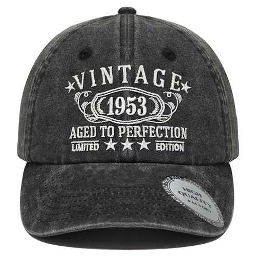 Image of 1926-1996 Birthday Gifts for Men Women,Personalized 30th-100th Birthday Ideas Gift,Parents Vintage Hat