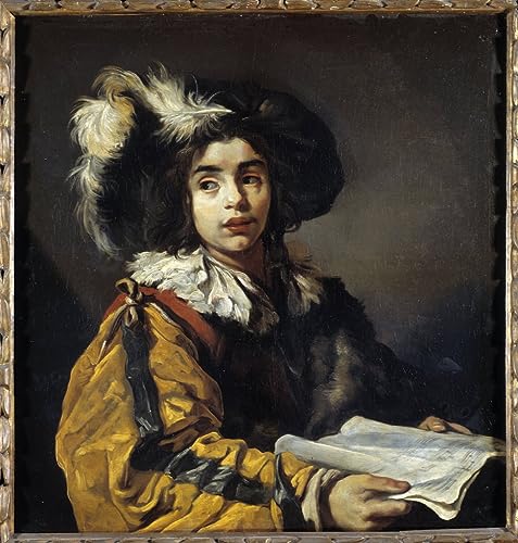 Tableau le Jeune Chanteur de Claude Vignon impression sur toile 60x90cm