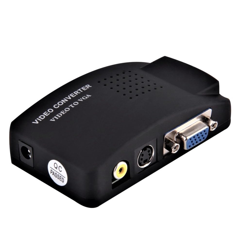 TEMPO DI SALDI Konwerter Adapter wideo AV, Rca, S-Video do VGA Do Monitorów I Projektorów