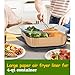 Air Fryer Liners for Ninja Crispi, Disposable 125 + 125 Pcs Ninja Crispi Accessories for Ninja Crispi 4-in-1 Portable Glass Air Fryer Cooking System, Non-Stick Ninja Crispi Liners Disposable