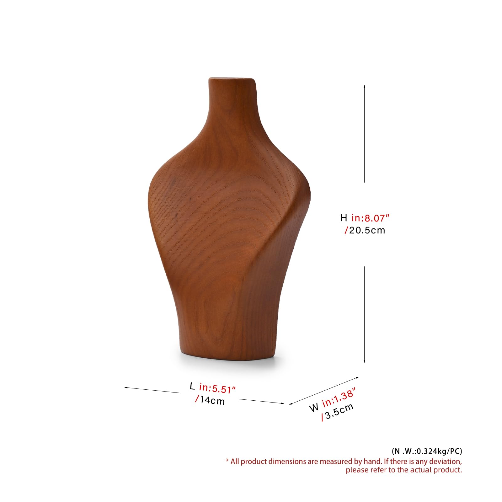 Oirlv Présentoir à Colliers En Bois Massif,Buste pour Collier,