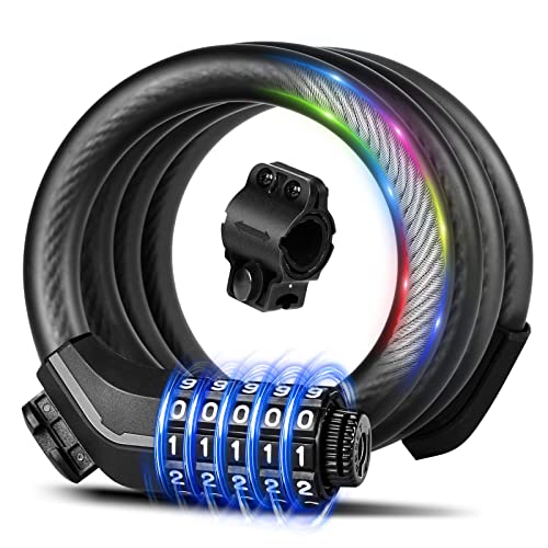 Cadenas De Vélo, Cable Antivol Vélo, Verrouillage À Vélo Antivol, Anti