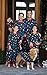 PajamaGram Matching Christmas PJs for Family, Christmas Lights, 0-3 Months Blue