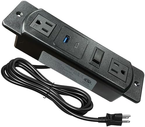 Amazon.com: URANT Built-in Power Socket and Desk Socket, Plug in 2 ...