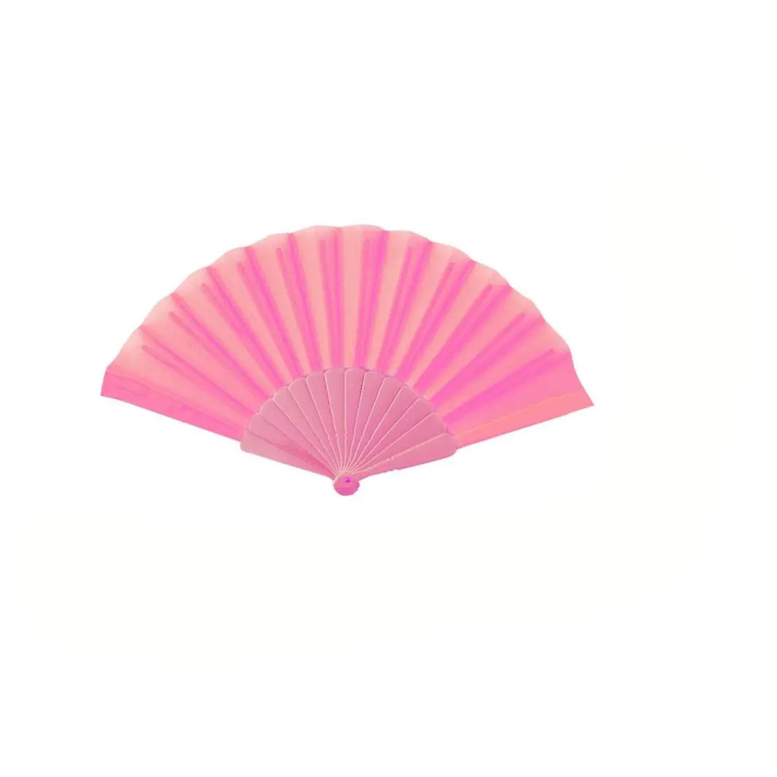 DYMKIE Plastic Bone Dance Fan Tai Chi Fan Kung Fu Performance Hand Folding Stage Wedding Party Decor(Pink)