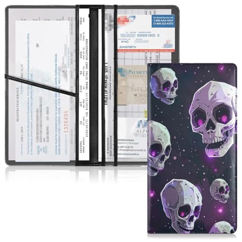 Organizador de bolso para documentos cuero miniatura 2