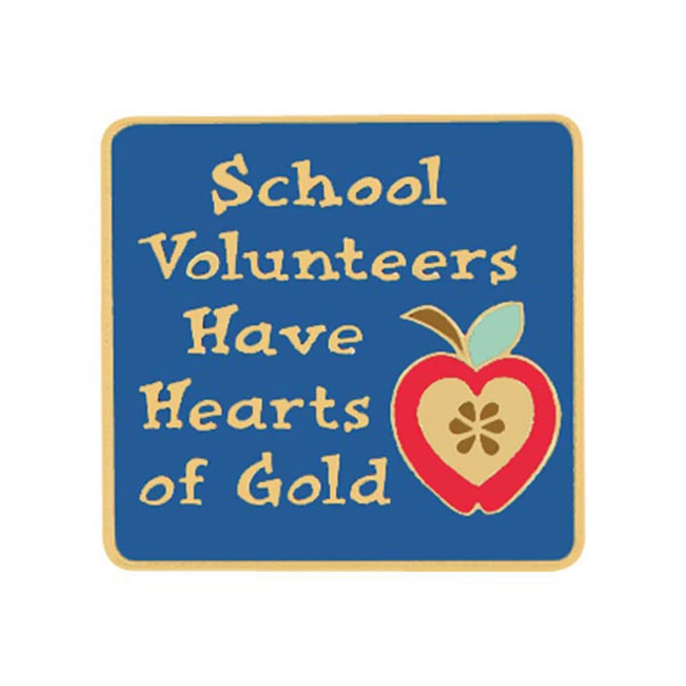 Anderson's School Volunteers Have Hearts of Gold Pin Pack, Set of 25, Lapel Pins, Volunteer Recognition, Staff Gifts