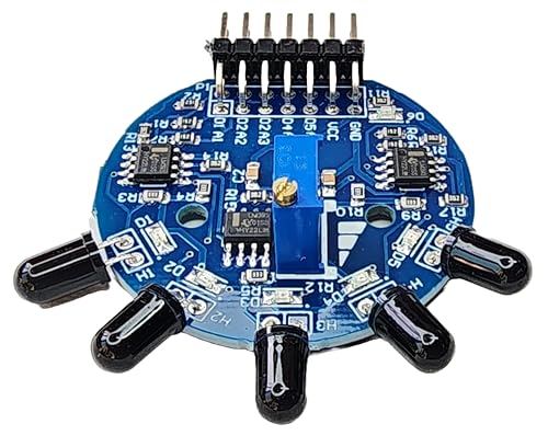 Infrared Flame Sensor Module 5 in 1 Fire Detection Sensor with Analog and Digital Output Adjustable Sensitivity Compatible with Arduino ESP32 ESP8266 Raspberry Pi DIY Electronics Projects 1 Set
