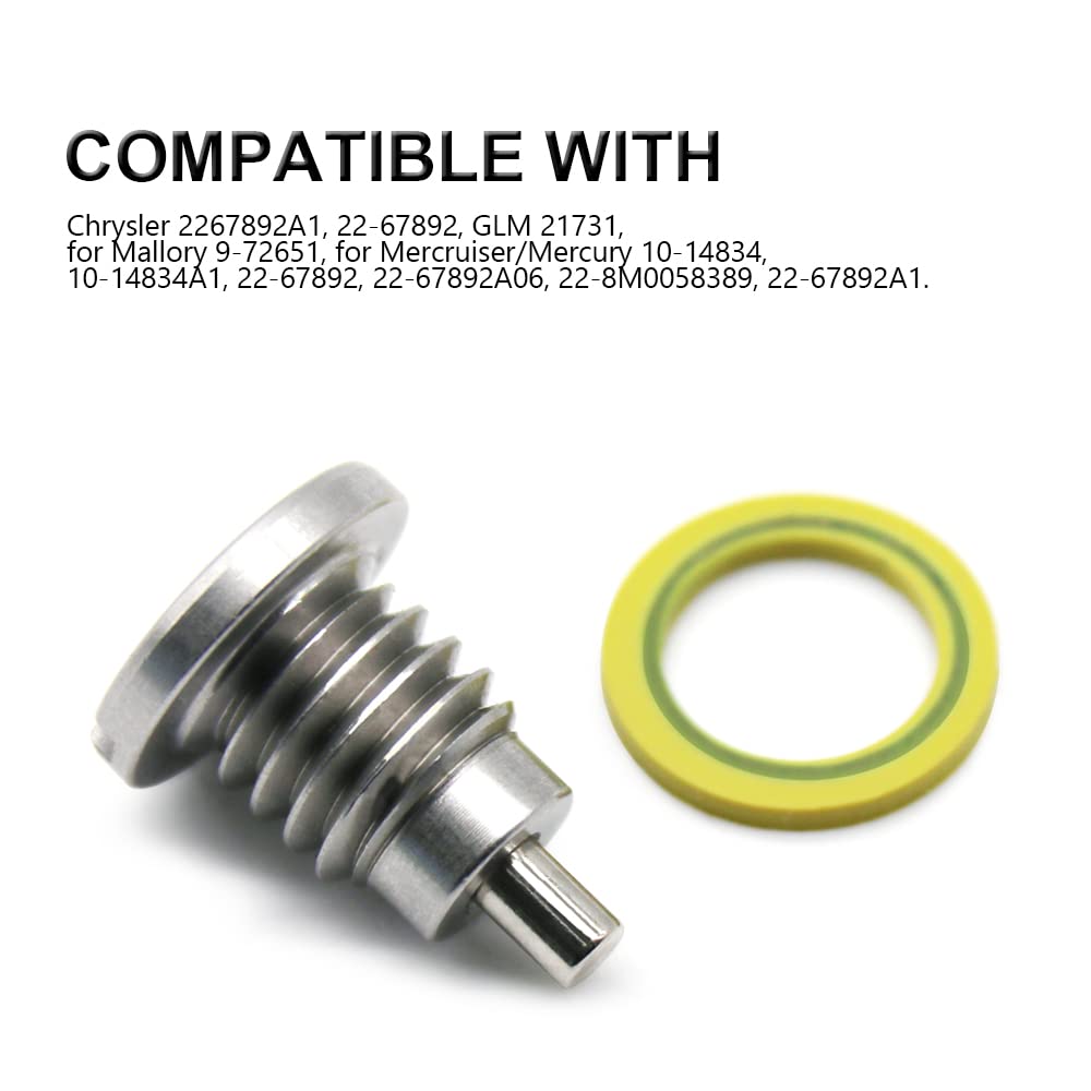 Amazon.com: Marine Magnetic Outdrive Gear Case Drain Plug, Screw 