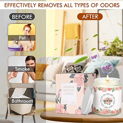 Mothers Day Gifts, Christain Gifts For Women, Mom, Sister, Friends, Inspirational Gifts For Women, Candle Gifts For Women, Lavender Scented Candles, Candles For Home Scented, Handmade Scented Candle. #TOP2