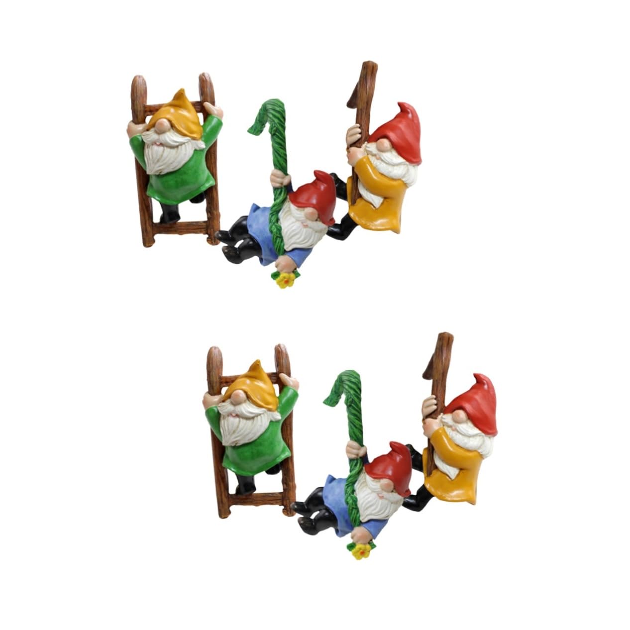 HEMOTON 2 Sätze Zwerg Blumentopf Anhänger Gartenzwerge Heimszenen Zwerge Gartendekorationen Freche Zwerge Gartenkletterfigur Mini Gartenzwerg Landschaftsmodell 3 Stücke * 2