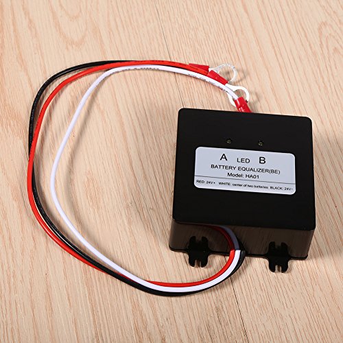 SOULONG 2 x 12 V Nero Equalizzatore batteria 5A