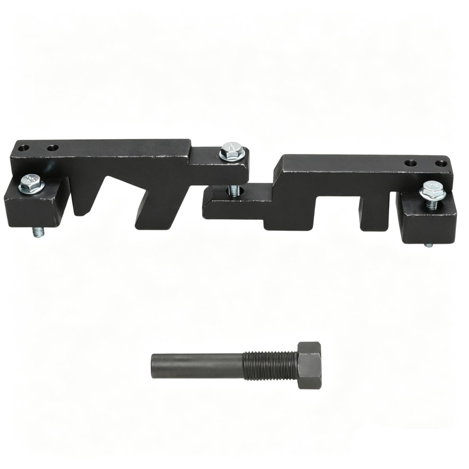 Dispositif de Calage Moteur BYD 15T 472QA Qin Song Outil de Calage Outil d'Immobilisation Kit d'Alignement Acier Noir Marquages Clairs 671mm 135mm M6