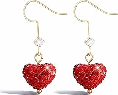 Bling heart earring