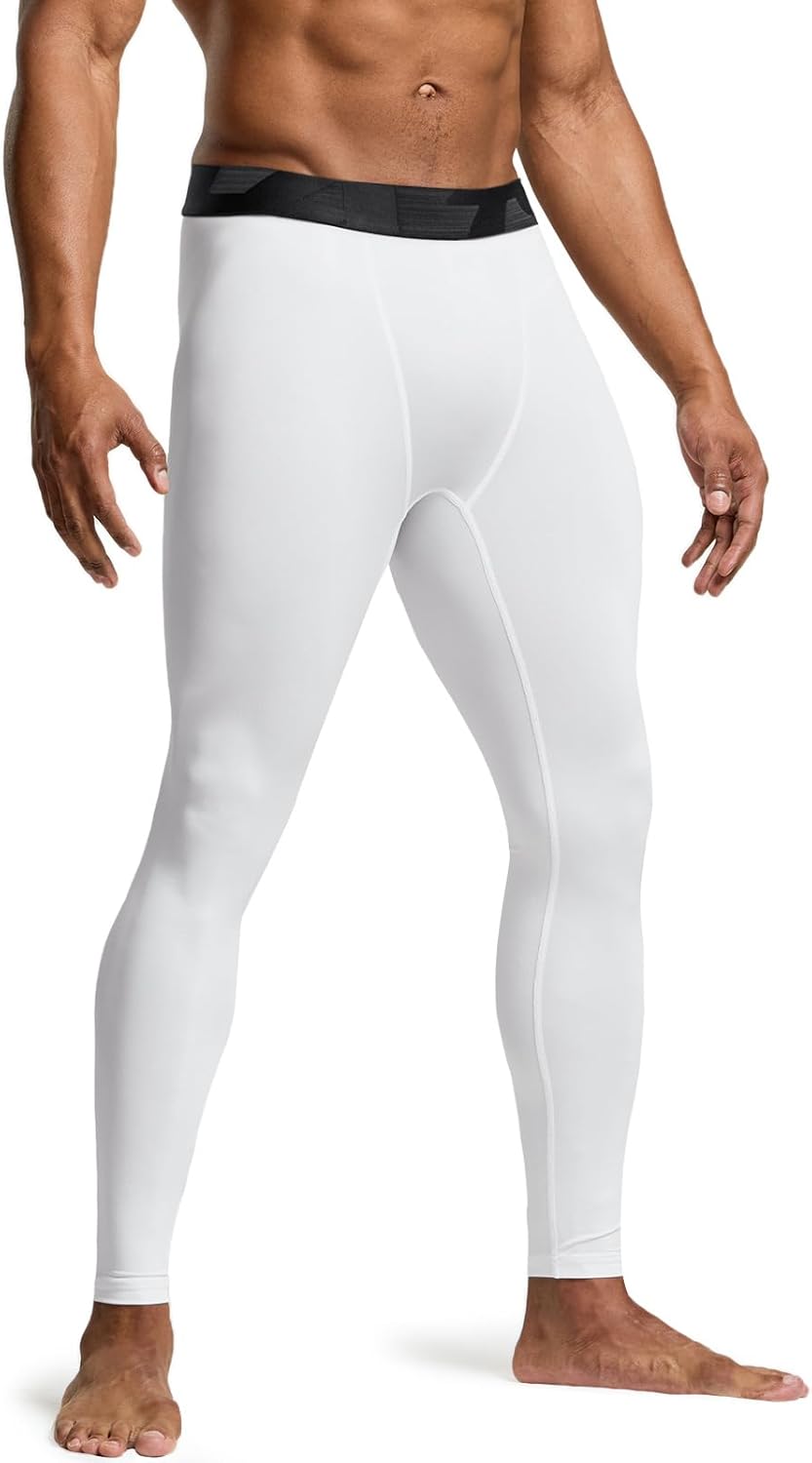 TSLA Men's Compression Pants - Cool Dry Athletic Sports Workout Running Tights Leggings Baselayer