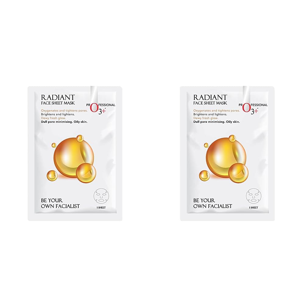 O3+ Facialist Radiant Face Sheet Mask (30g) & O3+ Facialist Vitamin C Cellulose sheet Mask (30g) Combo-picture-11