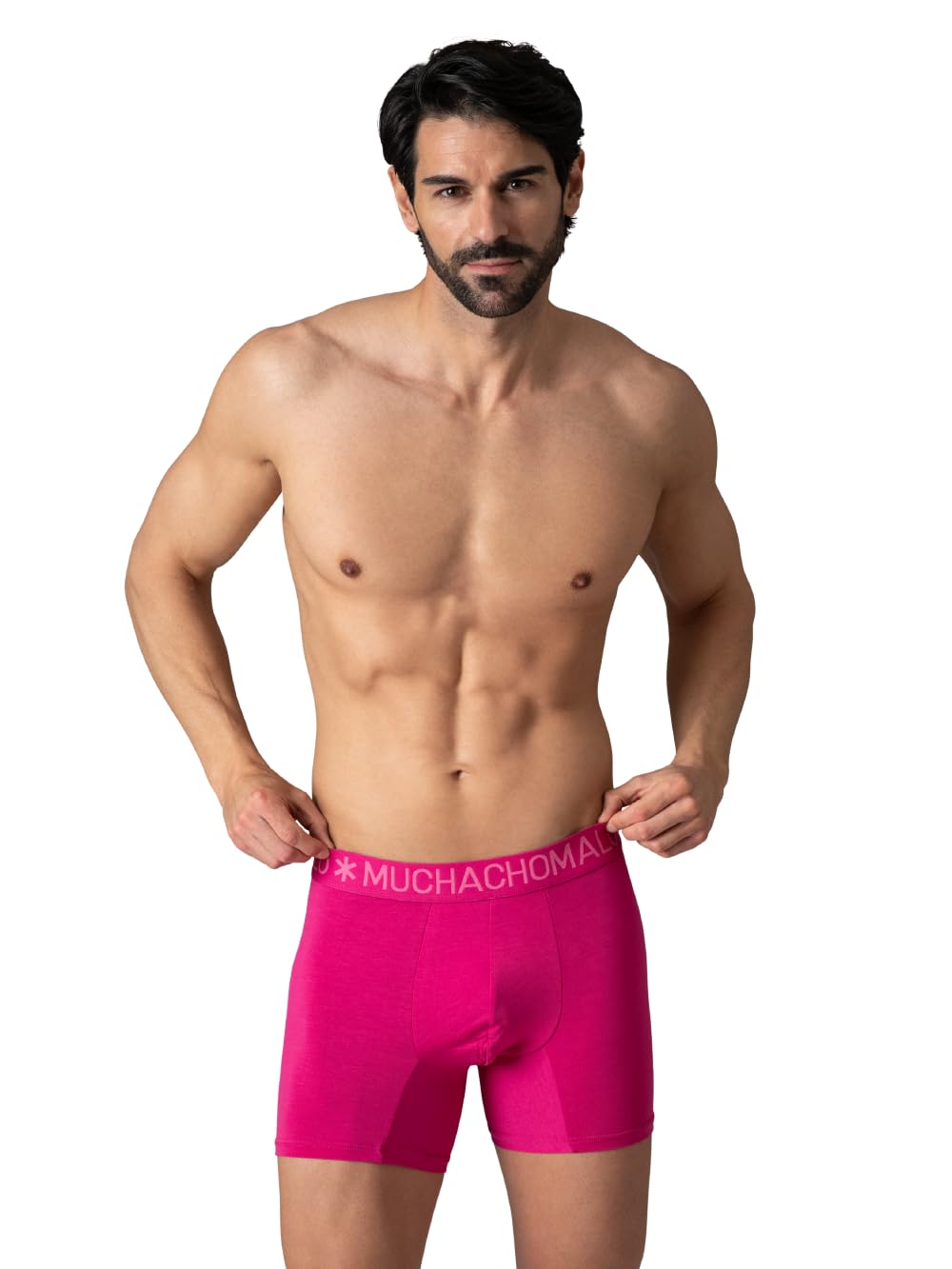 Muchachomalo Slip da uomo, biancheria intima liscia in bambù, confezione da 3 pezzi, boxer lisci e taglio classico per un maggiore comfort con elastico in vita