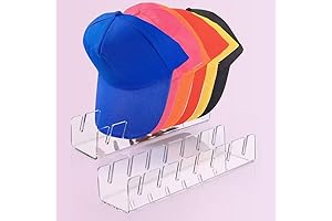 Acrylic Hat Holder: 2-Pack Clear Baseball Cap Stand for Enhanced Storage