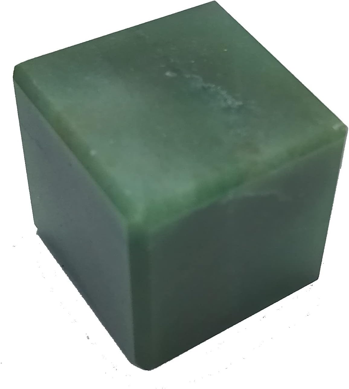Green jade Cube Stone cube crystal healing Cub healing stone 15-20 MM