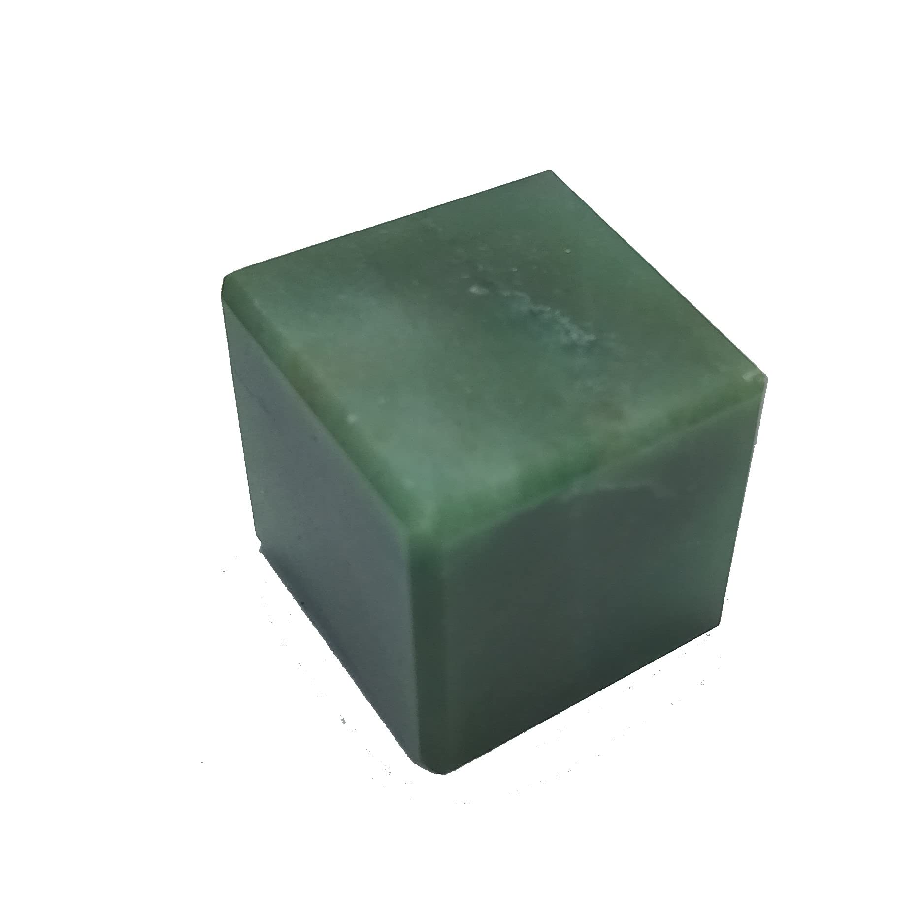 Green jade Cube Stone cube crystal healing Cub healing stone 15-20 MM