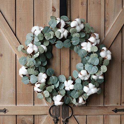 Idyllic Eucalyptus And Cotton Wreath thumb #5