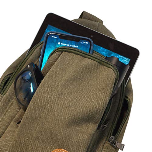 Mochila Nupouch Tahoe Day Pack Sling Verde miniatura 4
