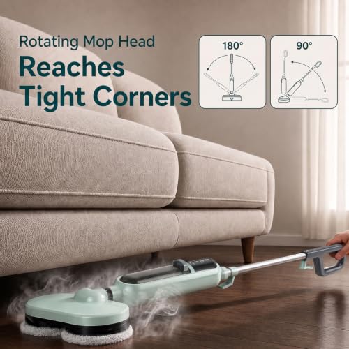 Motorized Scrubbing Steam Mop, 260+ Scrubs/Min, High-Temp Steam - image 5
