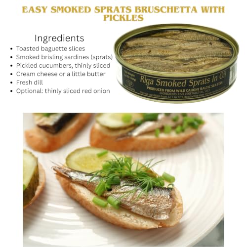 Image of Grilled Catch Sprats Riga Smoked 5.6 oz (12 Pack) Kosher