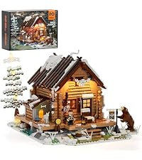 FUNWHOLE Mountain Cabin Set di Blocchi di Costruzione, 2255 PCS Rifugio