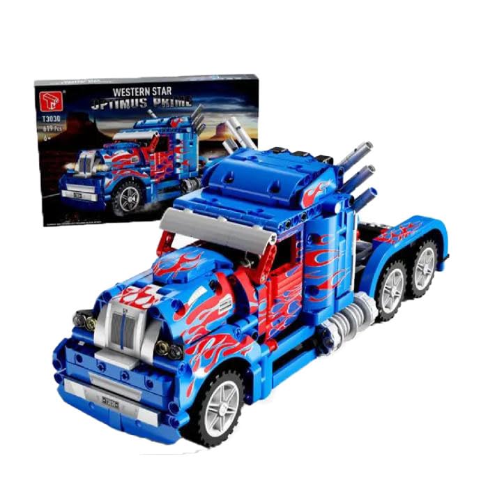 ICW High Tech Western Star Optimus Prime Truck Building Blocks Bricks DIY for Kids (Pull Back Function) 619 pc (T3030) (B0D1RLLCR6) Amazon Price History, Amazon Price Tracker