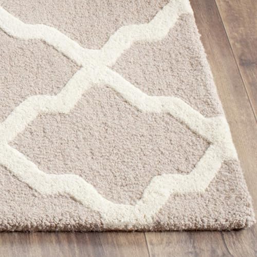 Image of Hand Tufted Wool Carpets Anti Shedding Rug Modern Carpets for Living Room Size 9x12 Feet