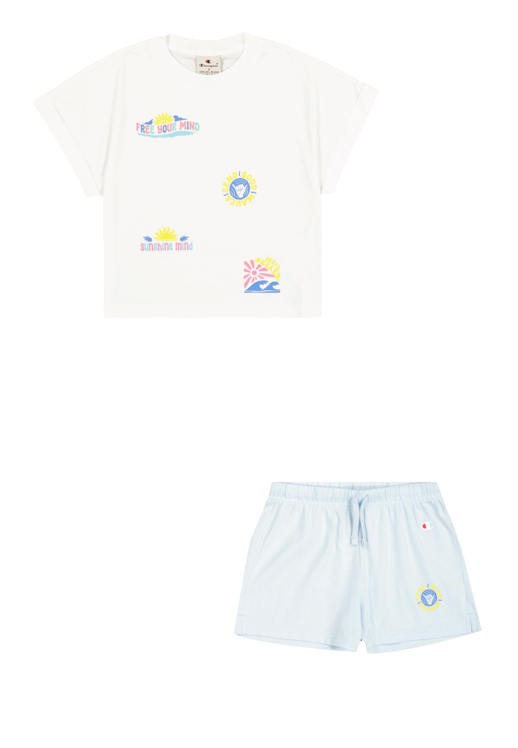 Champion Legacy Girl - Graphic Oversize T-shirt Set Colocar Niñas (Pack de 1)