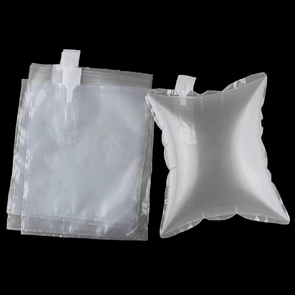 100 Pack,Free Hand Pump AIR PAKPRO 5.9x5.9inch Clear Plastic Inflatable Air Packaging Bags Air Pillows Air Cushions Buffer Bags Void Fill Cushioning for Shipping and Packaging,VFC1515