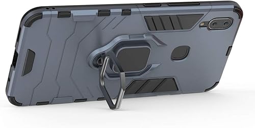 Miniatura 3 de Compatible con VIVO X21i, soporte de anillo de metal, a prueba de golpes, carcasa rígida (funciona con soporte magnético para automóvil), cubierta