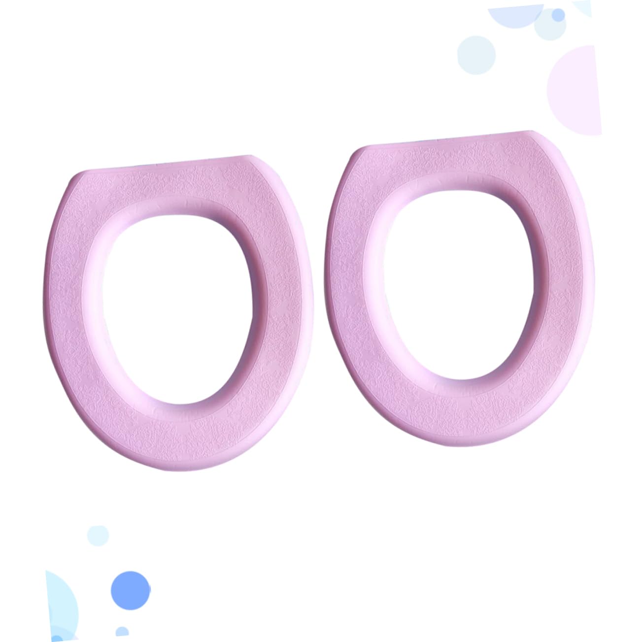 Garneck 2sets Potty Seat for Toilet O-Shaped Seat Pad Standard Toilets Soft and Use Pink 2pcs*2