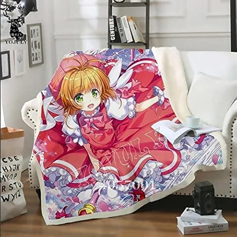 Cuddly Blanket Anime Cardcaptor Sakura Throw Blanket Cover