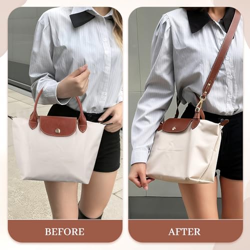 Image of Purse Straps Replacement, Leather Handbag Crossbody Shoulder Strap for S /M /L Tote Bag Women