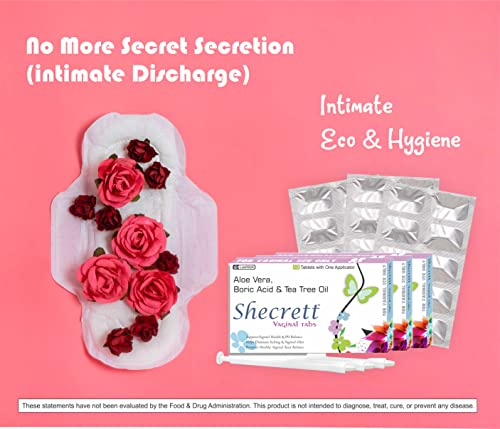 Shecrett Vaginal Boric Acid 600mg Suppositories for Yeast Infection with Tea Tree Oil, Aloe Vera | 100% Ayurvedic White Discharge Relief in Women |... - Image 5