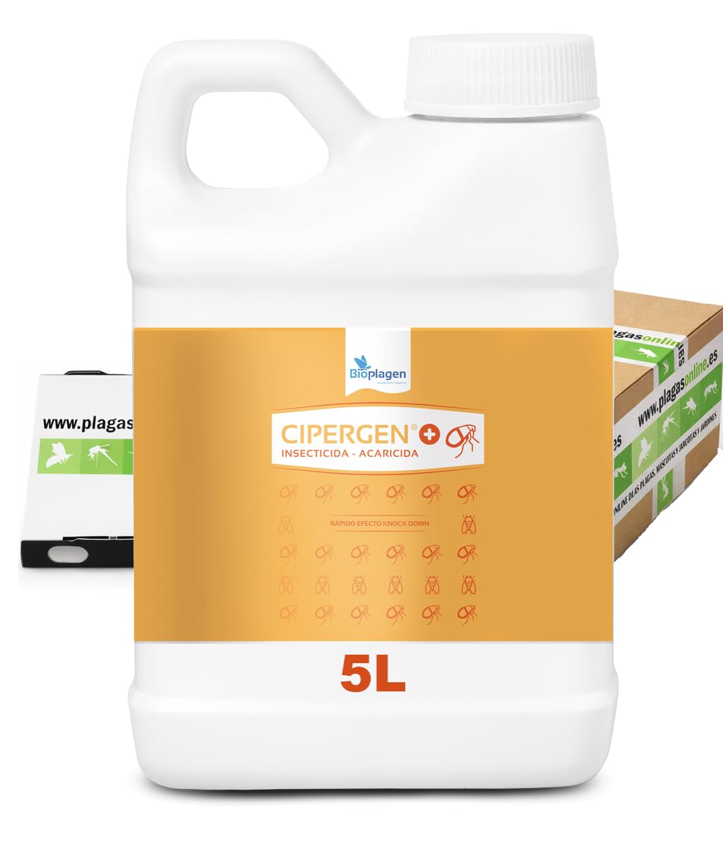 CIPERGEN CIPERMETRINA 9,3% Insecticida-Acaricida Concentrado 5L Mosquitos Cucarachas Ácaros Garrapatas