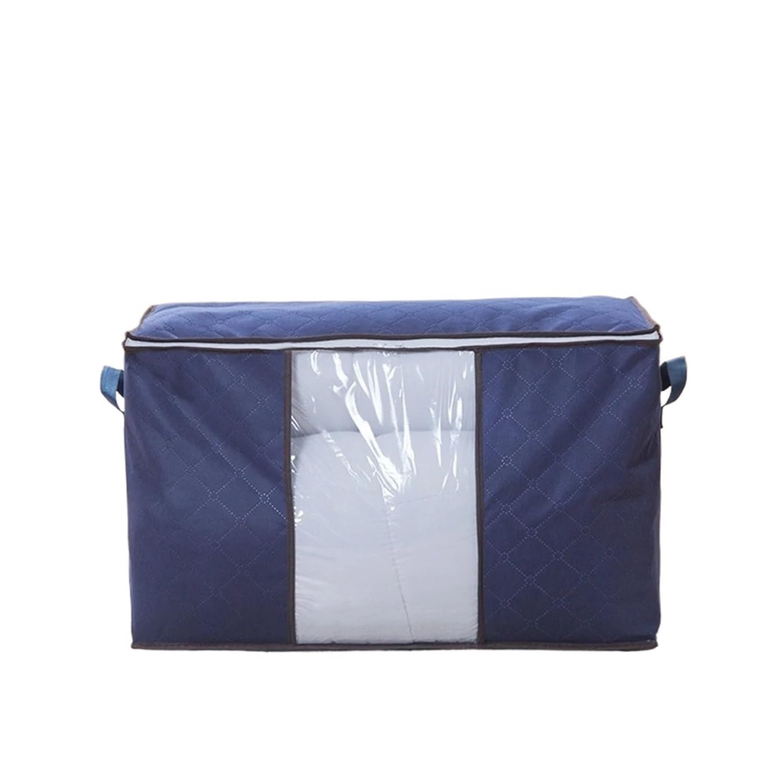 YGSGJSP Moving Bag Non Woven Cotton Quilt Storage Bag Large Capacity Clothing Mobile Luggage Moisture Proof And Dustproof Portable for moving house(Deep Blue)