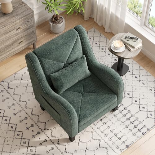 Sillón Chenille Verde Menta miniatura 5