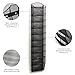 Safco Onyx Mesh Magazine Holder, Display Rack with 10 Pockets, Brochure Organizer, Commercial-Grade Steel Construction, Black