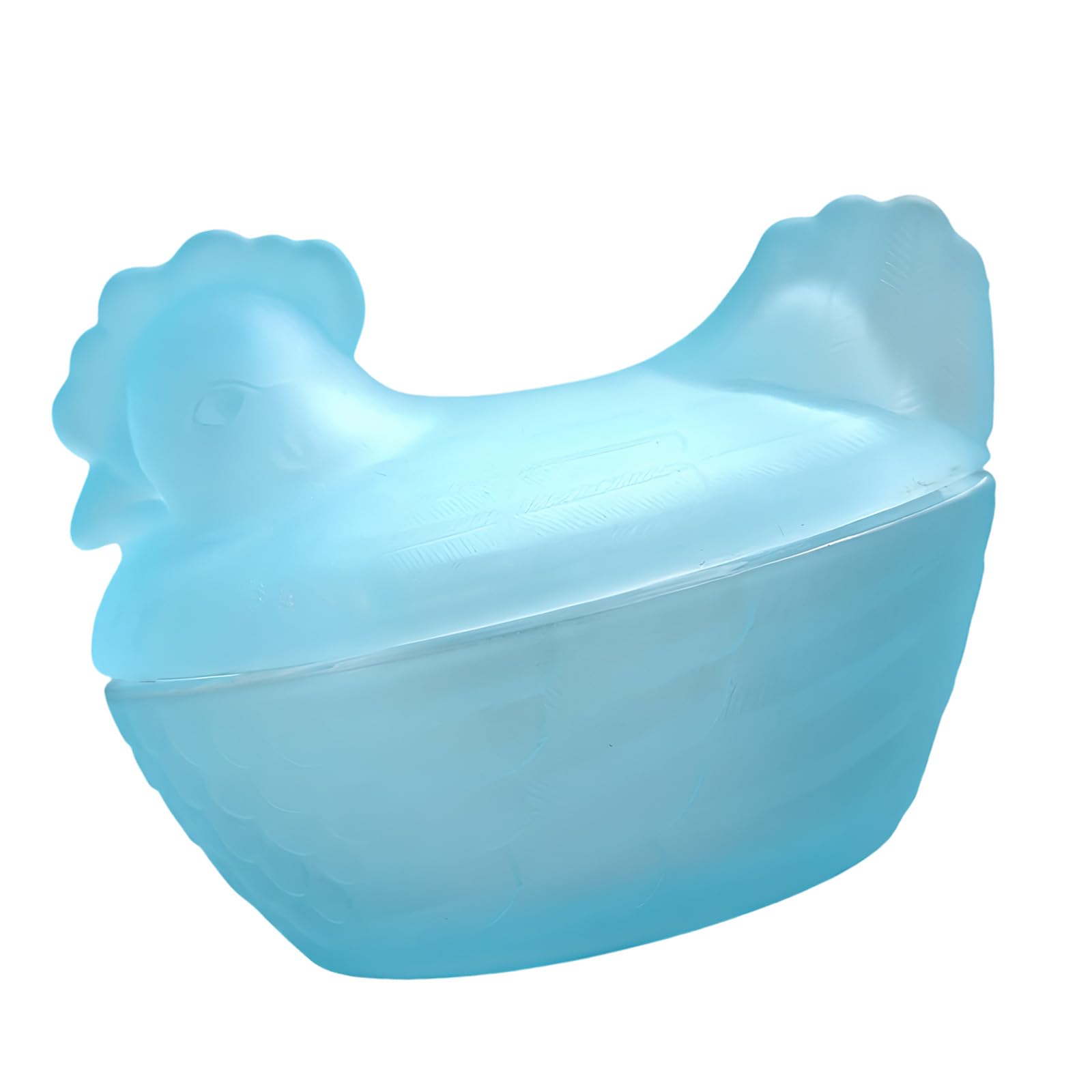 Colorful Chicken Glass Container Pastoral Funny Candy Bowl Jars with Lid for Dry Fruits Sweet and Kitchen Storage Glass Hen Shape Storage Jar