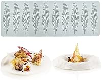 Vista 13 de Moldes de silicona de chocolate 3D con hojas huecas de plumas huecas para fondant, molde geométrico para caramelos, decoración de pasteles